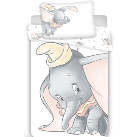 Disney - Parure de lit bébé en coton "Dumbo" - 100 x 135 cm - Livraison gratuite (1/2)