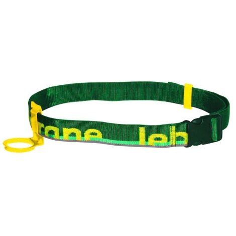 Ceinture porte-outils en polyamide 115 cm – Porte-marteau métal intégré – Bande réfléchissante pour sécurité – Compatible poches Leborgne