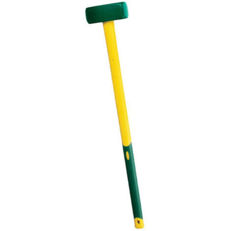 Leborgne – Masse couple 5 kg – Manche Novagrip 90 cm – Tête en acier au carbone forgé – Énergie cinétique élevée pour démolition