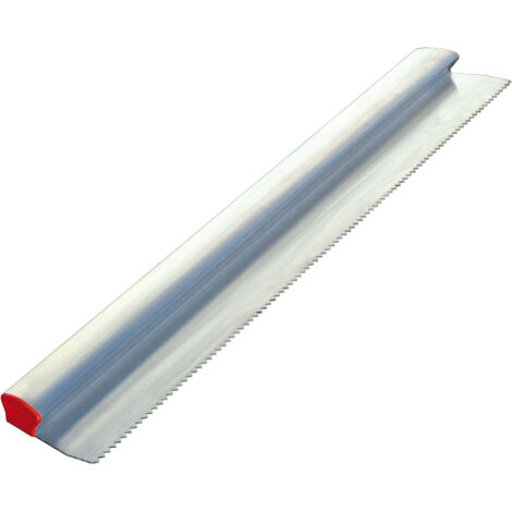 Taliaplast – Règle crantée en aluminium profil H 1,20 m – Pour grattage d'enduits mono couches – Ergonomie optimisée – Embouts fermés