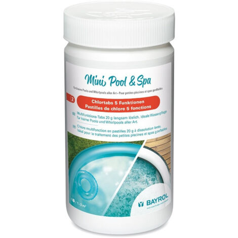 Bayrol Mini Pool & Spa - Pastilles de Chlore 5 fonctions 1 Kg (1/2)