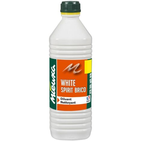 Diluant white spirit 1L – Nettoyage pinceaux et matériel peinture – Dissout tâches peinture glycero – Pour espaces confinés – Mieuxa