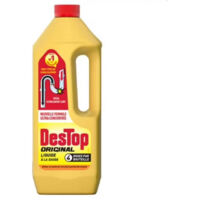 Déboucheur chimique de canalisation liquide à la soude – 950 ml – Non corrosif pour tuyauteries – Élimine bouchons organiques – Destop