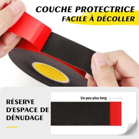 Ruban Adhésif Double Face Extra Fort - 5m x 25mm, Résistant à l