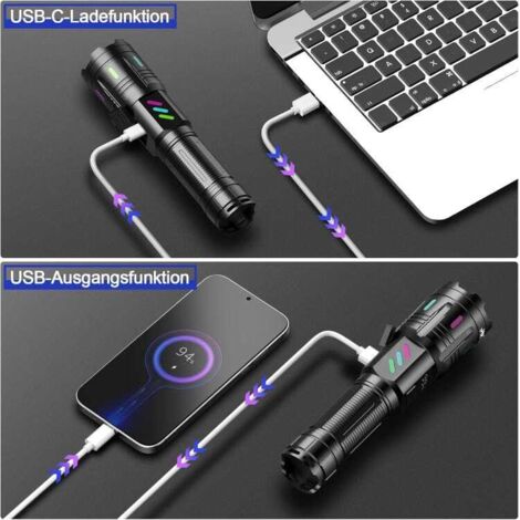Lampe Torche Led Ultra Puissante, 20 0 000 Lumens, 5 Modes, Fonction Étanche, Lampes De Poche Lampe Torche Led Ultra Puissante, 20 0 000 Lumens, 5 Modes, Fonction Étanche, Lampes De Poche