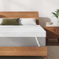Surmatelas 120 x 200 cm H2/H3, surmatelas en gel avec housse amovible et lavable, 120 x 200 cm, surmatelas en mousse de gel pour sommier et canapé-lit, certifié CertiPUR-US, 10 cm