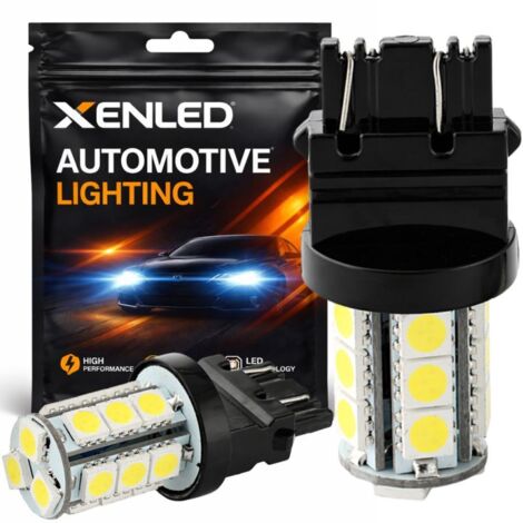 2 x Ampoules 18 LED SMD - P27/7W - Blanc 12V - Double intensité (1/5)