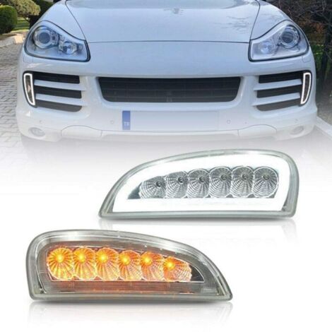 Pack Feux de jour + Clignotants LED Cayenne 957 - 2006 à 2010 - pare-chocs - Droit et Gauche
