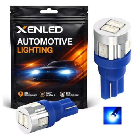 Ampoule 6 LED SG - W5W - Bleu 12V Lampe de signalisation T10 (1/5)