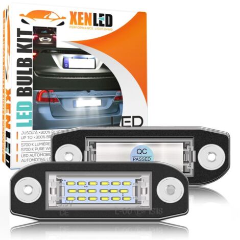 Pack modules LED éclairage plaque arrière VOLVO C30 / S40 / V50 / S60 / S80 / V70 / CX60 / CX70 / CX90 - immatriculation LED (1/4)