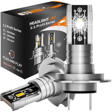 2x ampoules H7 LED Profil Series 2200Lms réels 25W CANBUS - XENLED - voiture moto - ratio 1:1 - plug&play