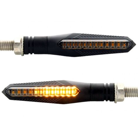 Clignotants LED séquentielles Barre défilante - moto 12V - Dim2 Performance (1/5)