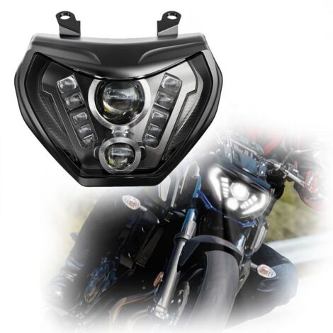 Phare à LED FZ09 MT-09 13-16 IP67 étanche plug & play canbus 92W Réel - XENLED - 6000Lms - Yamaha