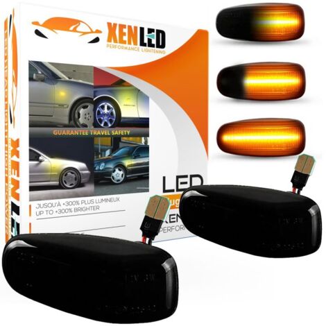 Clignotants latéraux LED défilants Mercedes Vito, Classe E, Sprinter W210 W202 W208 R170 Vito W638 - Version fumée - la paire - (1/5)