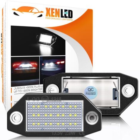 Pack 2 LED éclairage plaque pour Ford Mondeo MK III MK3 (2000-2007) Lumière de plaque d'immatriculation LED (1/5)