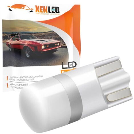 AMPOULE LED T10 W5W ANGLE-360 6V (BLANC CHAUD 4000K) - VOITURE ANCIENNE OU PINBALL (1/5)