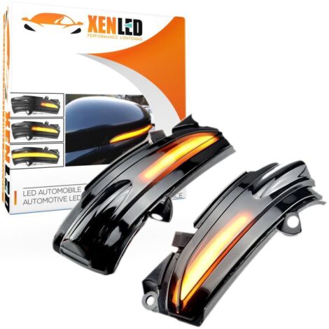 Clignotants LED Défilant FORD Fusion & Mondeo 2013 - 2019 - Répétiteurs Clairs Dynamique DROIT ET GAUCHE - Homologué ECE