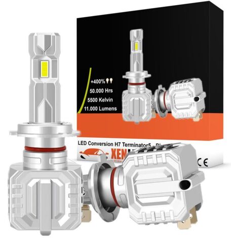 2x H7 LED Terminator5 Performance 11 000Lms réels 45W CANBUS - XENLED - SANS ERREUR (1/5)