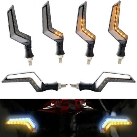 Clignotants + Feux de jour LED défilant Moto UFO V2.0 - séquentielle (1/5)