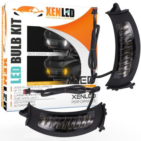 Clignotant + Feux de jour LED Road Glide Harley Davidson FLTRX - XENLED - 6W - Latéraux (1/5)