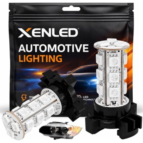 2 x Ampoules 18 LED SMD Orange - PY24W - Ampoule de clignotant (1/3)