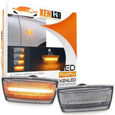2x Clignotants défilants LED Opel Corsa D, Astra H/J, Adam, Meriva, Insignia et Chevrolet Cruze Aveo, Orlando - Version Claire