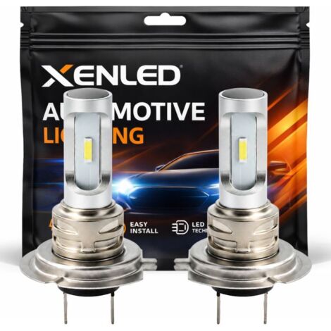 2 Ampoules LED H7 - 1600Lms - LED 1860 - Couleur Blanche - Antibrouillards ou Additionnels 12V (1/5)