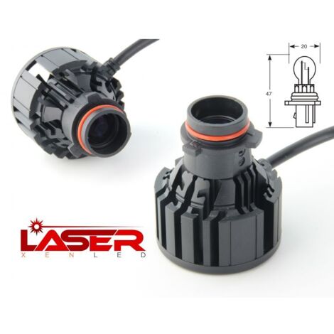 Kit conversion 2 ampoules Laser P13W PG18.5D antibrouillard 6500K 28W - 3Km de distance - ELITE (1/5)