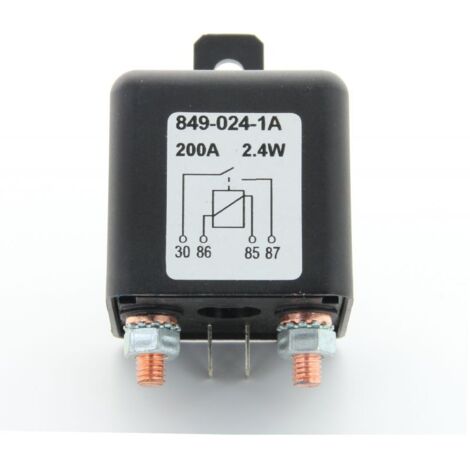 Relais 4 broches 24V 200A - Interrupteur de commande de batterie à haute performance - Relais de démarrage pour voiture