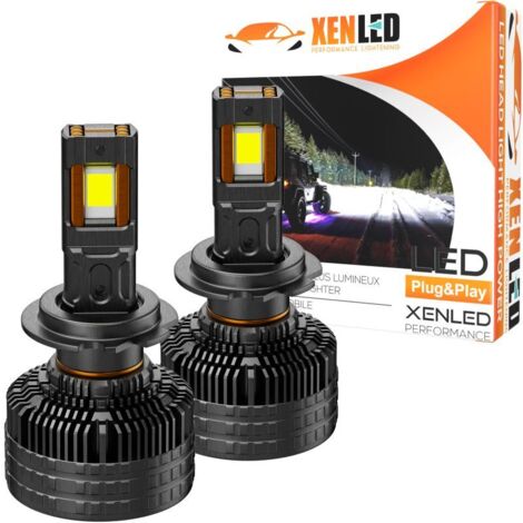 Ampoules LED H7 PREDATOR 200 Très Haute Puissance 200W - CANBUS - 6000K – 20 000 lms - LA PAIRE (1/5)
