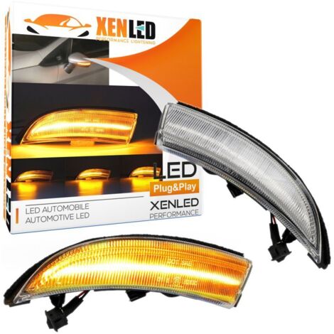 Répétiteurs Rétro LED Dynamique Défilant Clair FORD Fiesta 2011 - 2018 - Clignotant - Homologué ECE