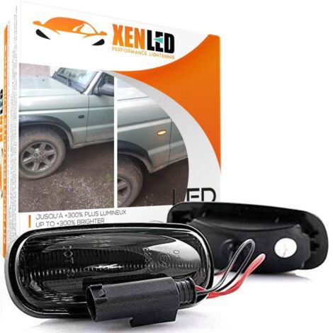 2x Clignotant latéraux LED Land Rover Discovery, Freelander et Defender - Version Fumée - la paire - Répétiteurs (1/5)