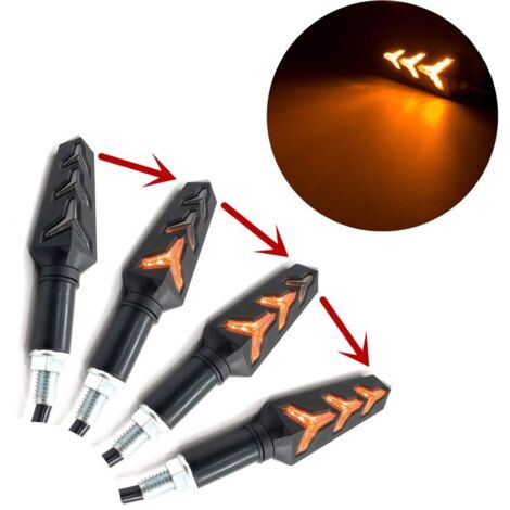 Clignotants LED défilant Moto Triple séquentielle LBP12LED