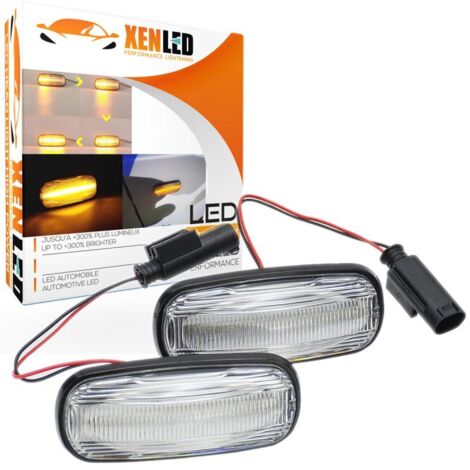Répétiteurs latéraux LED dynamiques Land Rover Discovery, Freelander et Defender - Version Claire - la paire - Homologué ECE (1/5)
