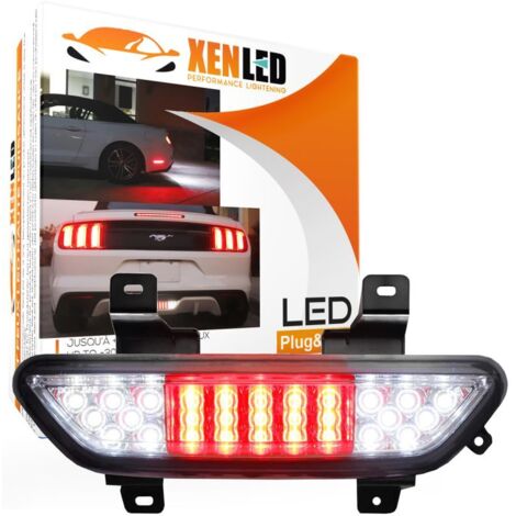 Antibrouillard arrière + feux de recul LED Ford Mustang 2015-2017 - Version Claire et Rouge - PLug&PLay
