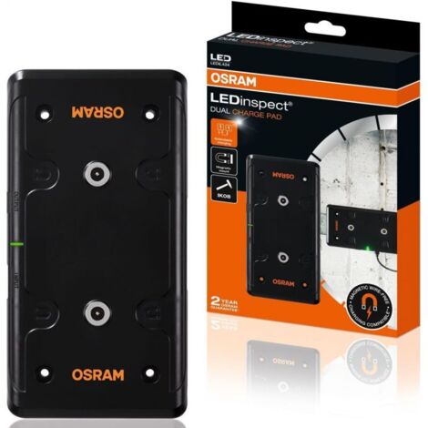 Station de charge OSRAM LEDinspect DUAL CHARGE PAD, chargeur duo sans fil, sortie USB-A, LEDIL424, aimants puissants (1/5)