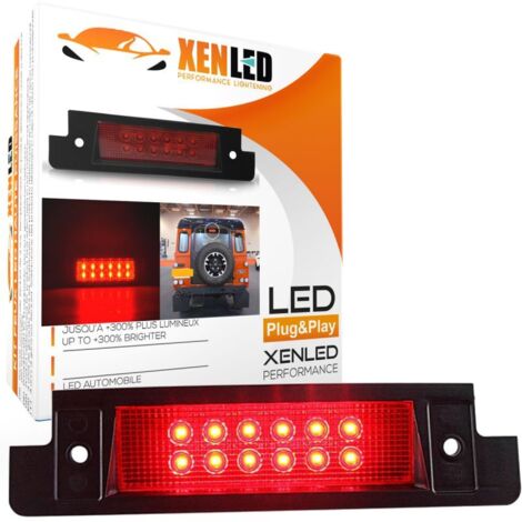 Troisième feu stop LED Land Rover Discovery (94-04) & Defender 90/100 (97-06) - Version Rouge (1/5)
