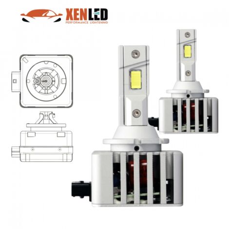 2x Ampoules D1S de conversion LED Plug&Play 5700Lms - V18 - 35W - Pk32D-2 - CANBUS 90% (1/5)