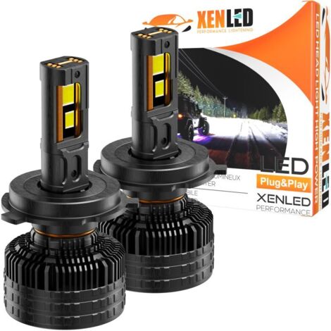 Ampoules Bi-LED H4 PREDATOR 200 Très Haute Puissance 200W - CANBUS - 6000K – 20 000 lms - LA PAIRE (1/5)