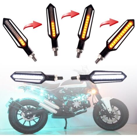 Clignotants + Feux de jour LED défilant Moto séquentielle NightX V3.0