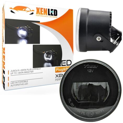 Anti-brouillard + Feu de jour LED Universel 70mm - Moto / voiture - W-made70 (1/5)