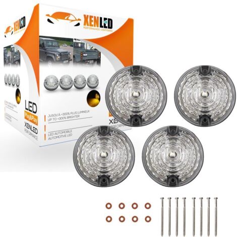 Clignotants latéraux LED Land Rover 1, série 2, série 2A, série 3 Defender 90/110, 4 pièces - CLAIRS (1/5)