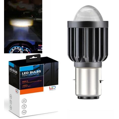 Ampoule Bi-LED BA20D 4D-LENS ALTERNÉE - 9-32Vdc - 6000K - 4000lms - XENLED
