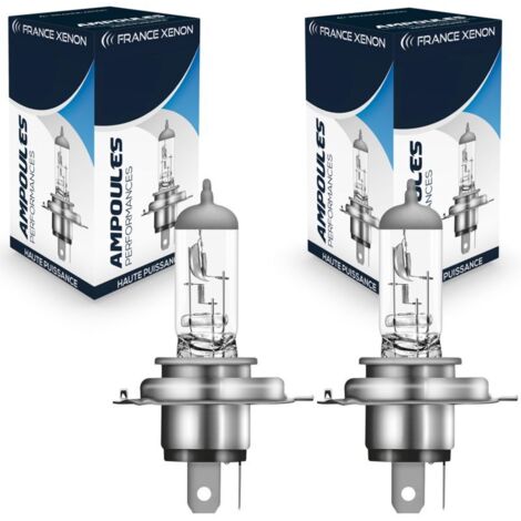 2 x Ampoules H4 60/55W 12V ORIGINE - FRANCE-XENON - P43t - lampes de rechange origine voiture