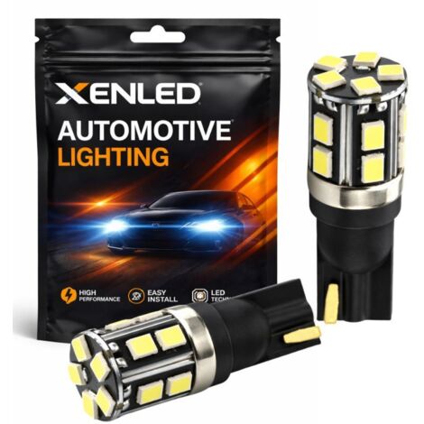 2 x AMPOULES W5W Canbus ULTRA XENLED - 900Lms - 15 LED Blanches XENLED 12V T10