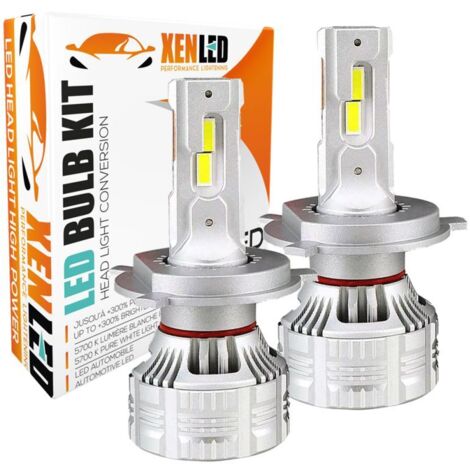 2x Bi-LED H4 FALCON7 130W - 14.000LMS RÉELS - SPÉCIAL FEUX DE ROUTE - 9-32V VOITURE ET CAMION CANBUS