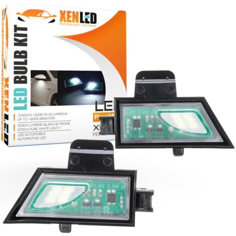 Pack 2 éclairages LED rétroviseur porte compatible avec Golf 7 & compatible avec Touran