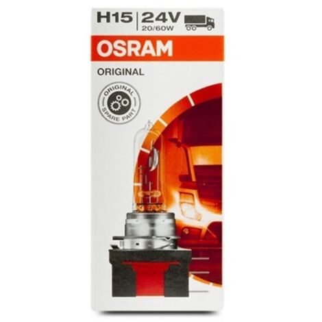 Ampoule H15 24V 20/60W OSRAM ORIGINAL pour camion 64177 PGJ23t-1 - 24 volts (1/2)