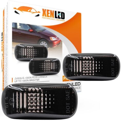 Cabochons de clignotant latéreaux Honda Civic, Accord, Fit Jazz, Odyssey, Stream, City, CR-V- Version Fumée (1/3)