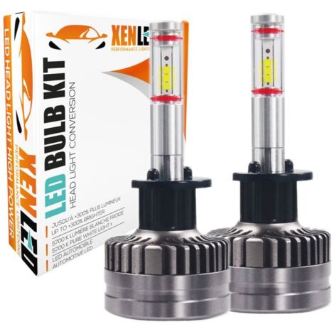 Kit Ampoules LED H1 XS9 60W 5200Lms Premium LED Pro - Design Lentille 12V Lampe haute puissance pour voiture, la paire (1/5)